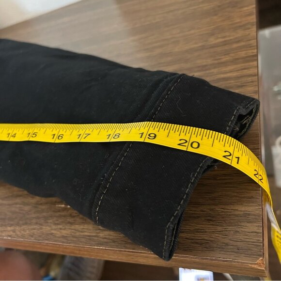 ❤️ Wrangler fleece lined Black Denim Jacket for Men XXL - Picture 9 of 9